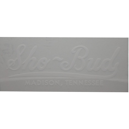 [01-122] Sticker, Logo, Madison, Sho~Bud, White