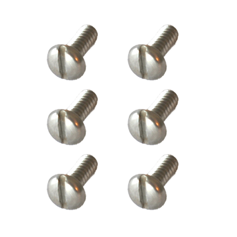 Screw, Pan Head, Slotted, #6-32 x 3/8", 6 pcs