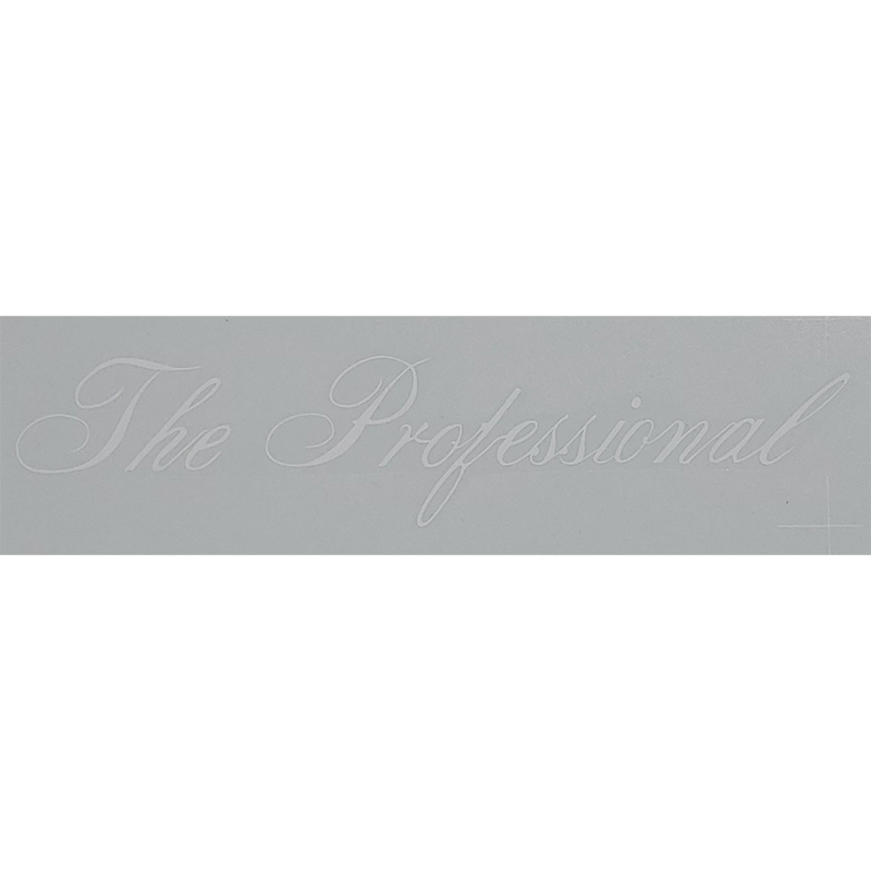 Decal, The Professional, White