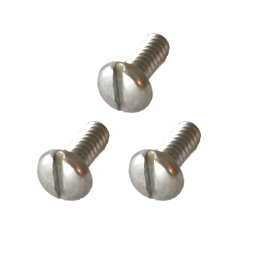 [20-061] Screw, Pan Head, Slotted, #6-32 x 3/8", 3 pcs