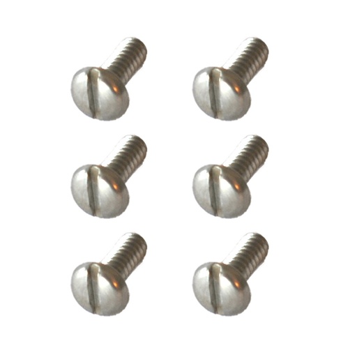 [20-062] Screw, Pan Head, Slotted, #6-32 x 3/8", 6 pcs