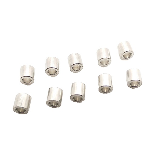 [05-068] Spacer, Rod, Raise, Aluminum, 1/4", 10 pc