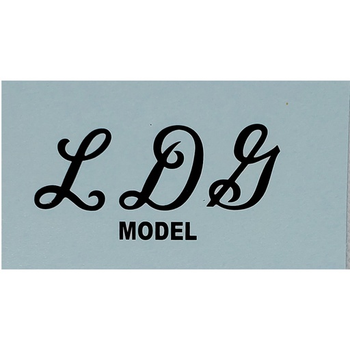 [01-104] Decal, LDG Model, Black