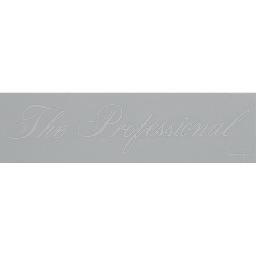 [01-107] Decal, The Professional, White