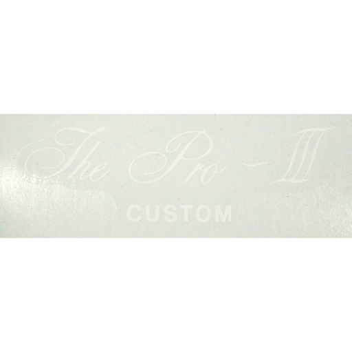 [01-113] Decal, Pro III, White