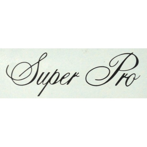 [01-114] Decal, Super Pro, Black