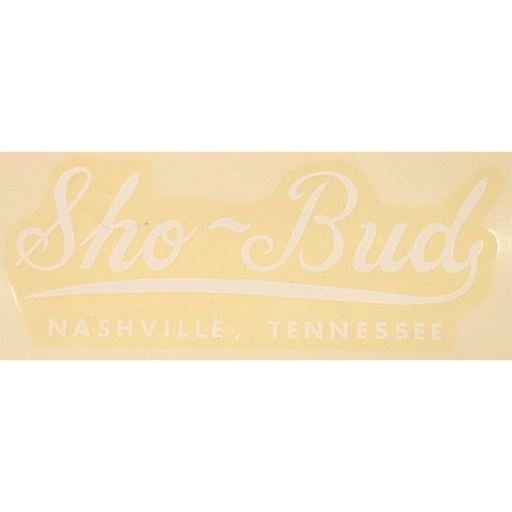 [01-117] Decal, Logo, Sho~Bud, White