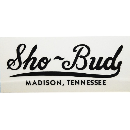 [01-121] Sticker, Logo, Madison, Sho~Bud, Black
