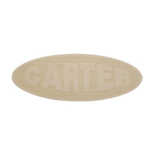 [14-133] Sticker, Logo, World Oval, White, Carter