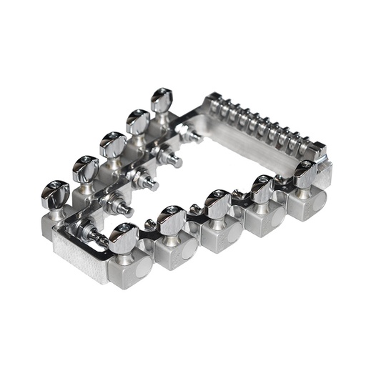 [14-083] Key Head, Loaded, 10 String, Polished, Satin Keys, Narrow